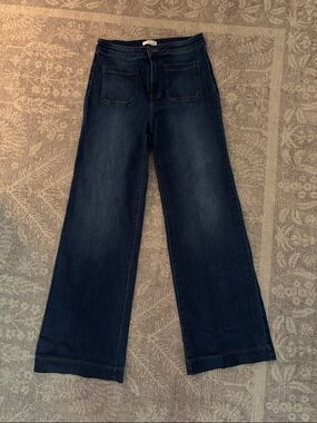 Lauren Conrad Wide-Leg Dark Blue Jeans